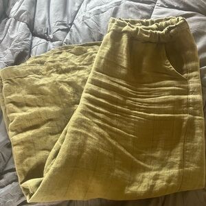 notPERFECTLINEN maxi WELS loden Check L